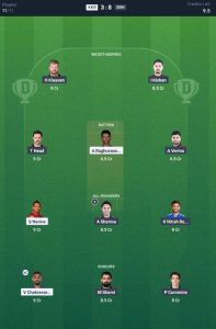 Team 1 for KKR vs SRH