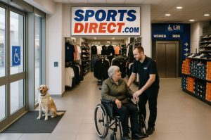 What Accessibility and In-Store Facilities Are Offered at Sports Direct?